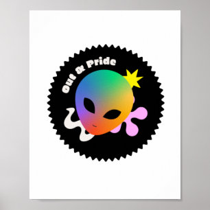 BUITEN EN Pride. LGBT+pride. Poster