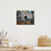 Buiten Gare Saint-Lazare door Claude Monet Poster (Keuken)