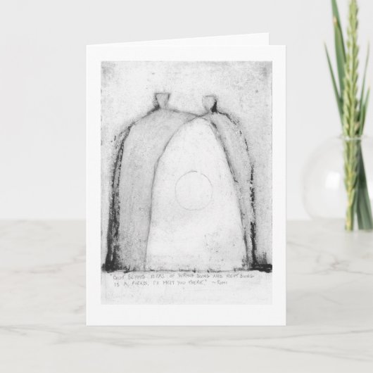 Buiten gedicht door Rumi Kaart (Voorkant)