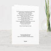 Buiten gedicht door Rumi Kaart (Achterkant)