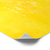 "Buiten" Grijs en Geel Abstract Poster van de Kuns (Hoek)