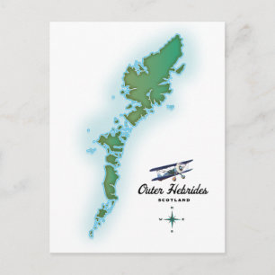 Buiten-Hebriden Schotland kaart
