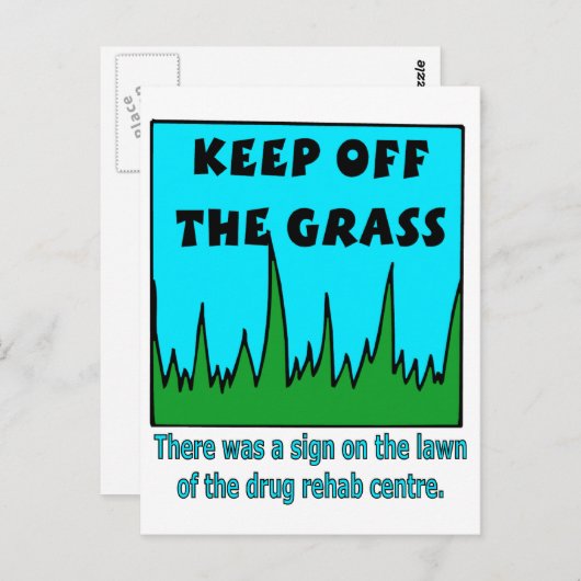 Buiten het bereik houden briefkaart (Voorkant / Achterkant)