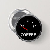 Buiten het bereik van de koffiebrandstof ronde button 5,7 cm (Voorkant /achterkant)