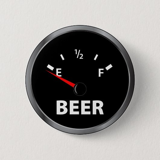 Buiten het brandstofbereik ronde button 5,7 cm (Voorkant)