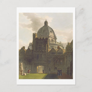 Buiten het Brasenose College en Radcliffe Librar Briefkaart