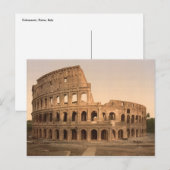 Buiten het Colosseum, Rome, Italië Briefkaart (Voorkant / Achterkant)