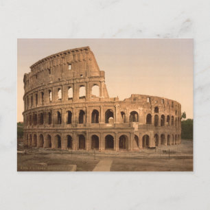 Buiten het Colosseum, Rome, Italië Briefkaart