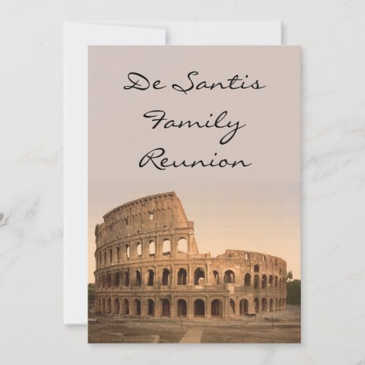 Buiten het Colosseum, Rome, Italië Kaart (Voorkant)