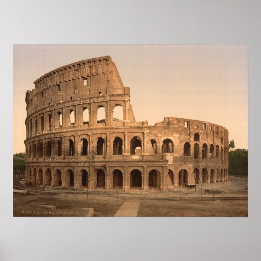 Buiten het Colosseum, Rome, Italië Poster (Voorkant)