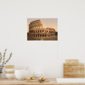 Buiten het Colosseum, Rome, Italië Poster (Keuken)