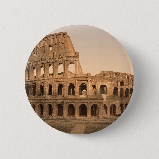 Buiten het Colosseum, Rome, Italië Ronde Button 5,7 Cm (Voorkant)