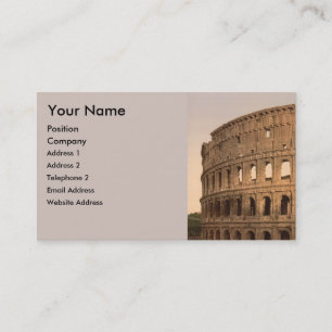 Buiten het Colosseum, Rome, Italië Visitekaartje