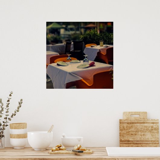 Buiten het eten, op een poster (Keuken)