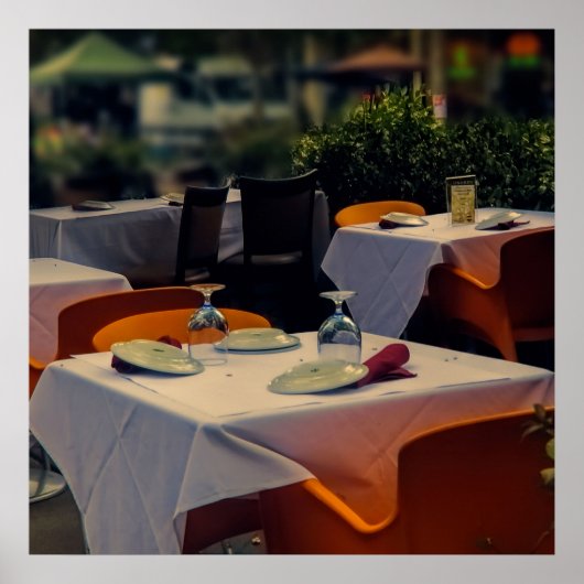 Buiten het eten, op een poster (Voorkant)