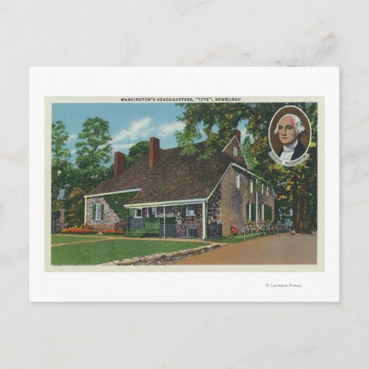 Buiten het hoofdkwartier van George Washington Briefkaart (Voorkant)