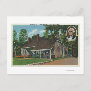 Buiten het hoofdkwartier van George Washington Briefkaart