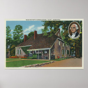 Buiten het hoofdkwartier van George Washington Poster
