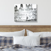 Buiten het Hotel de Ville Canvas Afdruk (Insitu (Slaapkamer))