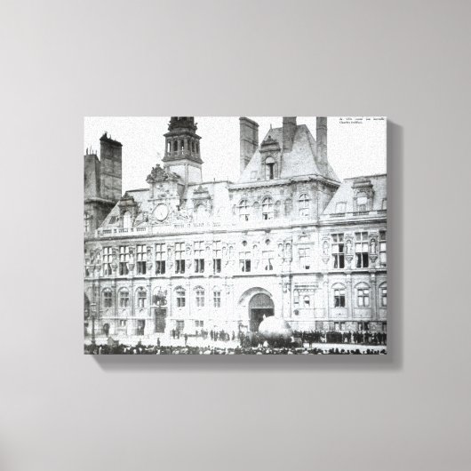 Buiten het Hotel de Ville Canvas Afdruk (Voorkant)