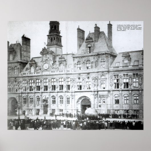 Buiten het Hotel de Ville Poster (Voorkant)