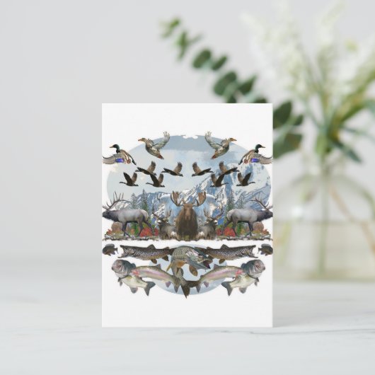 Buiten het leven briefkaart (Staand voorkant)