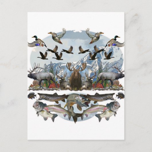 Buiten het leven briefkaart (Voorkant)