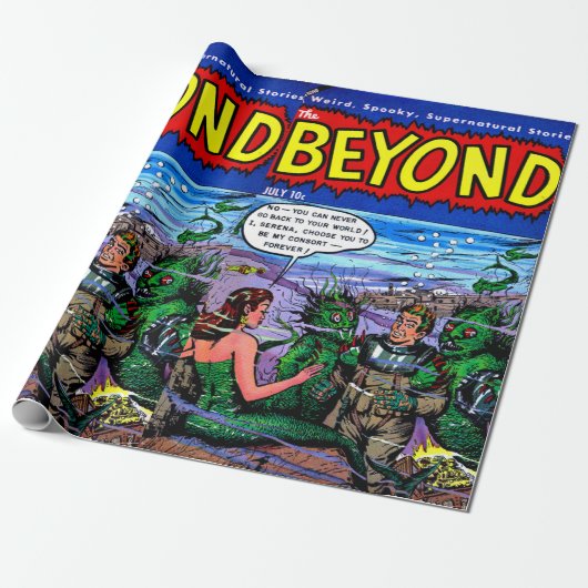 Buiten het Mermaid Kingdom Comics Cadeaupapier (Uitgerold)