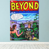 Buiten het Mermaid Kingdom Comics Canvas Afdruk (Insitu (Houten vloer))