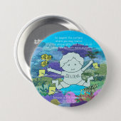 Buiten het oppervlak ronde button 7,6 cm (Voorkant /achterkant)