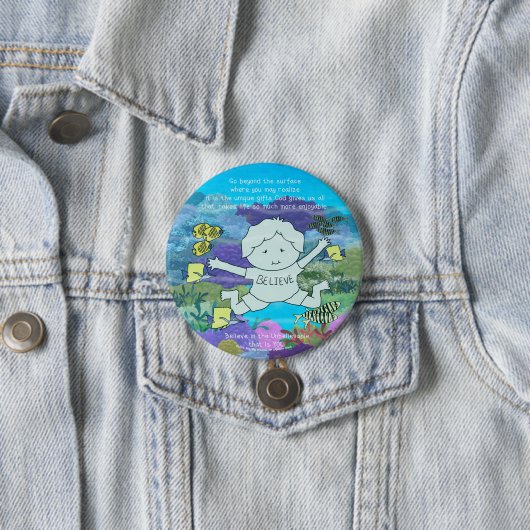 Buiten het oppervlak ronde button 7,6 cm (In situ)