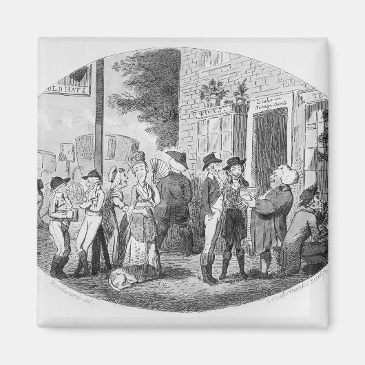 Buiten het Oude Tavern van Petten Magneet (Voorkant)