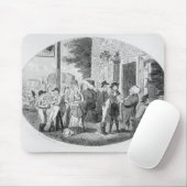 Buiten het Oude Tavern van Petten Muismat (Met muis)