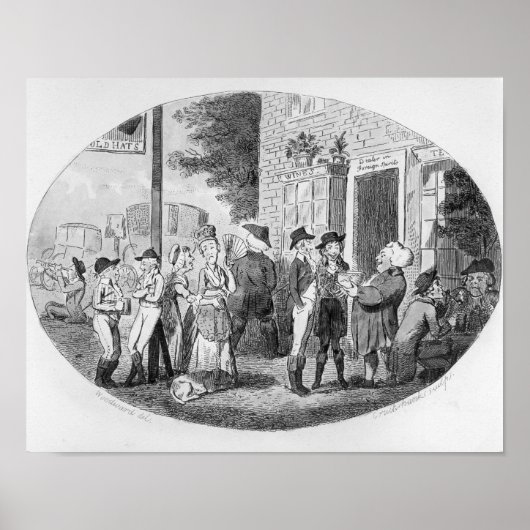 Buiten het Oude Tavern van Petten Poster (Voorkant)