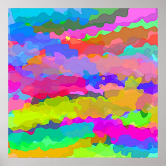 Buiten het Poster van de regenboog (Voorkant)