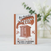 Buiten het Poster van WPA Briefkaart (Staand voorkant)