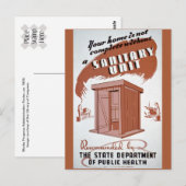 Buiten het Poster van WPA Briefkaart (Voorkant / Achterkant)