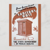 Buiten het Poster van WPA Briefkaart (Voorkant)