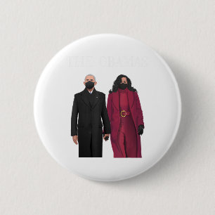 Buiten het seizoen feminisme Michelle en Barack Ob Ronde Button 5,7 Cm