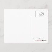 Buiten het universum briefkaart (Achterkant)