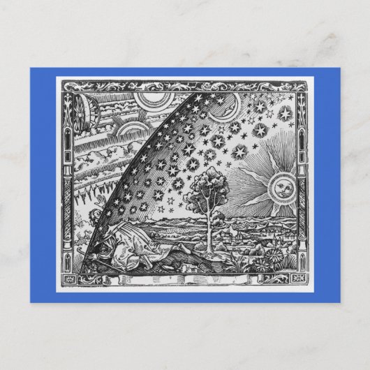 Buiten het universum briefkaart (Voorkant)