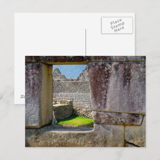 Buiten het venster Incan Briefkaart (Voorkant / Achterkant)