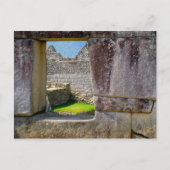 Buiten het venster Incan Briefkaart (Voorkant)