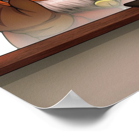 Buiten het venster poster (Hoek)