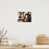 Buiten het venster poster (Keuken)