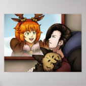 Buiten het venster poster (Voorkant)