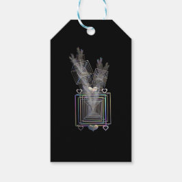 Buiten het vierkant cadeaulabel