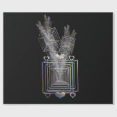 Buiten het vierkant cadeaupapier (Vlak)