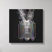 Buiten het vierkant canvas afdruk (Voorkant)