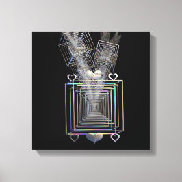 Buiten het vierkant canvas afdruk